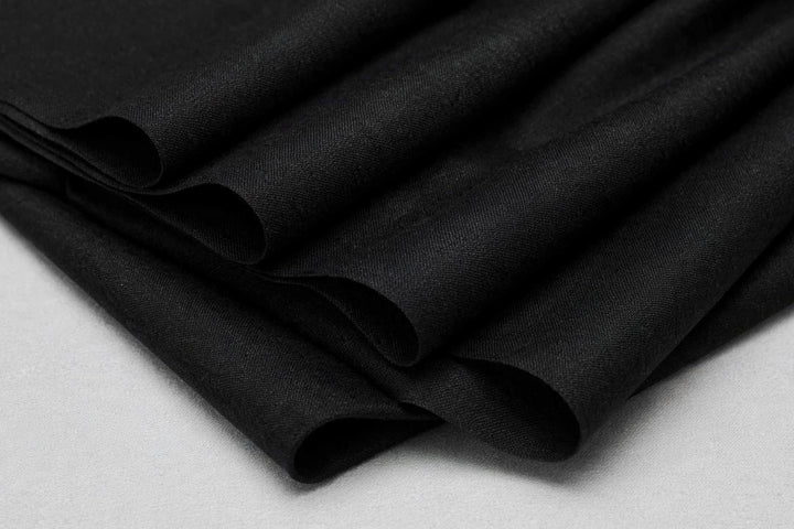Premium Wool Touch Suiting – Jet Black