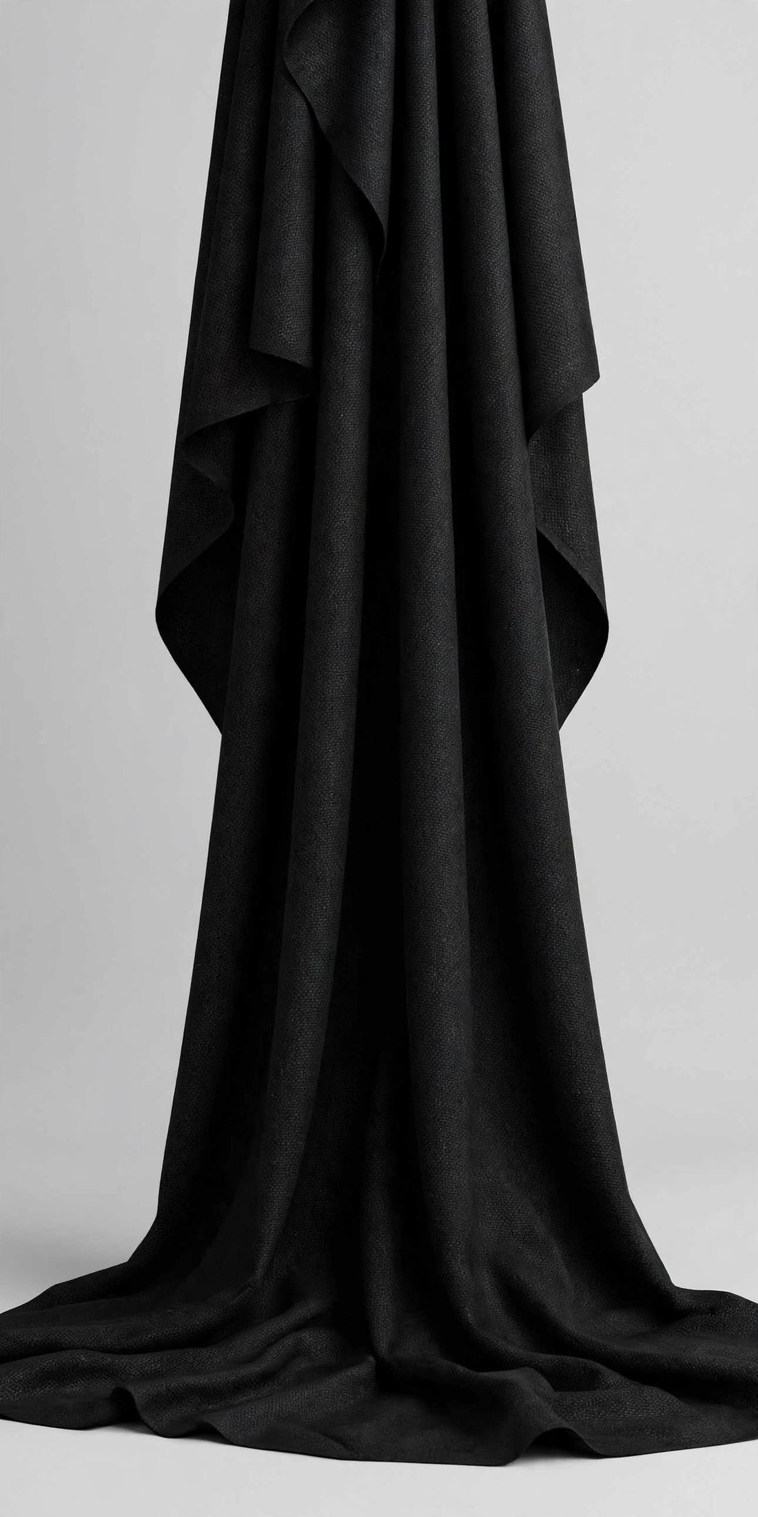 Premium Wool Touch Suiting – Jet Black